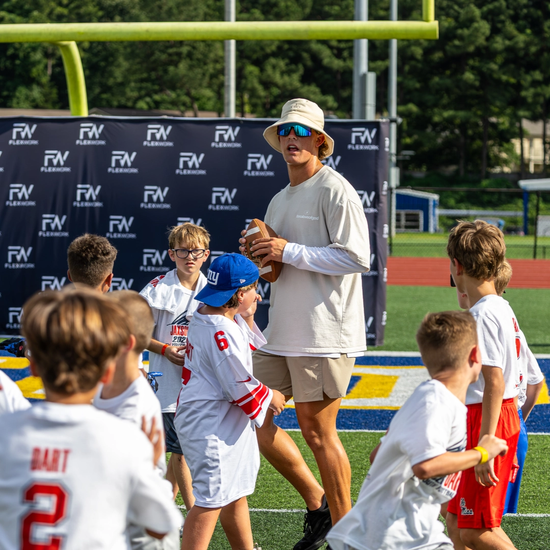 Jaxson Dart Youth Football Camp - Mineola, NY | FlexWork Sports